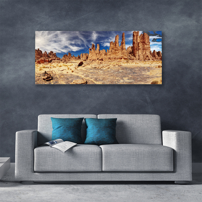 Quadro su tela Paesaggio di sabbia del deserto