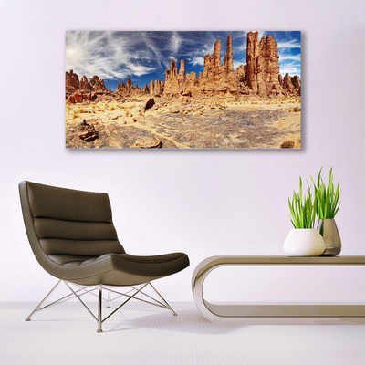 Quadro su tela Paesaggio di sabbia del deserto