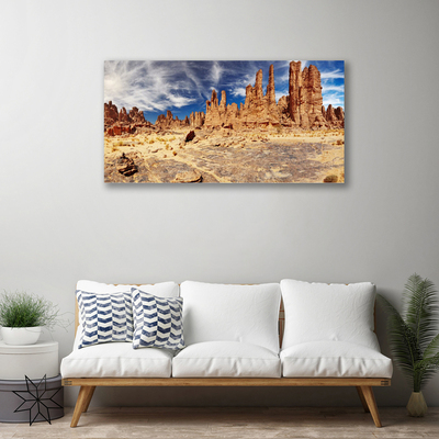 Quadro su tela Paesaggio di sabbia del deserto