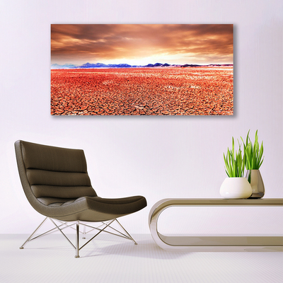 Quadro su tela Paesaggio di sabbia del deserto