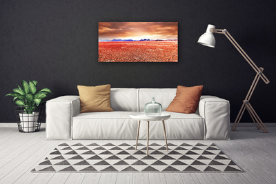 Quadro su tela Paesaggio di sabbia del deserto