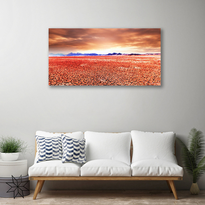 Quadro su tela Paesaggio di sabbia del deserto