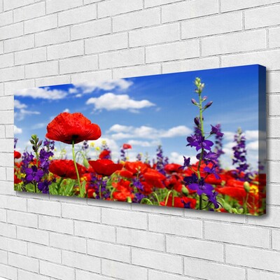 Quadro su tela Fiori Sul Muro