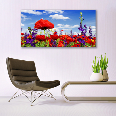 Quadro su tela Fiori Sul Muro