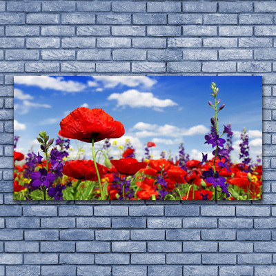 Quadro su tela Fiori Sul Muro