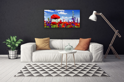 Quadro su tela Fiori Sul Muro