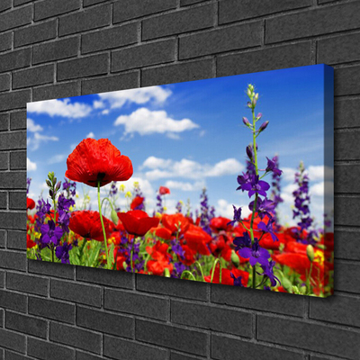 Quadro su tela Fiori Sul Muro