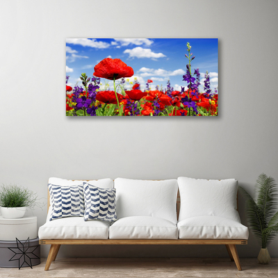 Quadro su tela Fiori Sul Muro