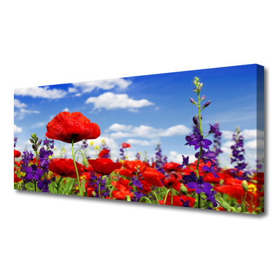 Quadro su tela Fiori Sul Muro