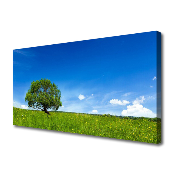 Quadro su tela Erba Albero Natura