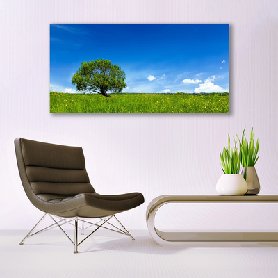 Quadro su tela Erba Albero Natura