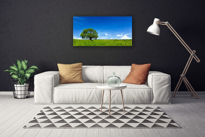 Quadro su tela Erba Albero Natura