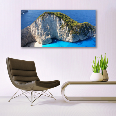 Quadro su tela Paesaggio marino di rocce