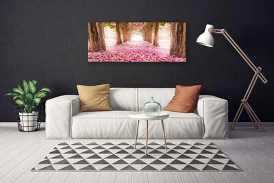 Quadro su tela Albero Rose Fiori Natura