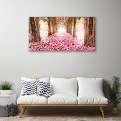 Quadro su tela Albero Rose Fiori Natura