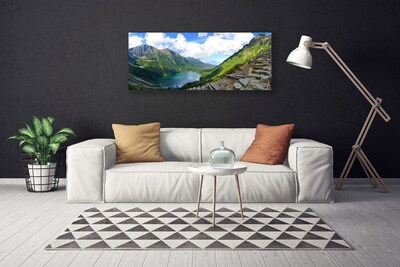 Foto quadro su tela Paesaggio di montagne