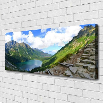 Foto quadro su tela Paesaggio di montagne