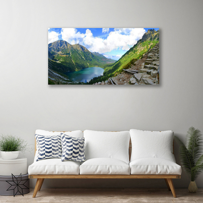 Foto quadro su tela Paesaggio di montagne