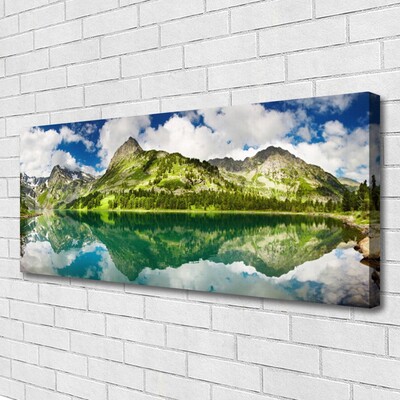 Quadro su tela Montagne del paesaggio del lago