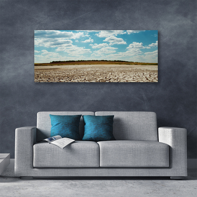 Quadro su tela Paesaggio di sabbia del deserto