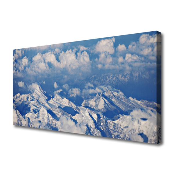 Quadro su tela Paesaggio di nuvole di montagna