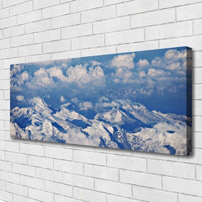 Quadro su tela Paesaggio di nuvole di montagna