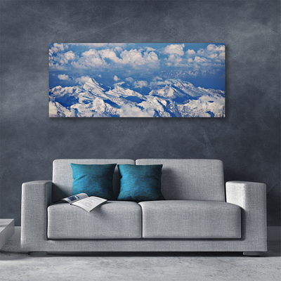 Quadro su tela Paesaggio di nuvole di montagna