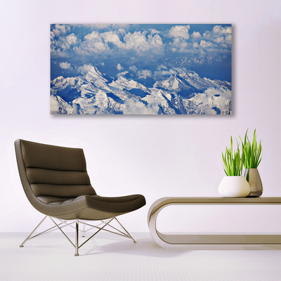 Quadro su tela Paesaggio di nuvole di montagna