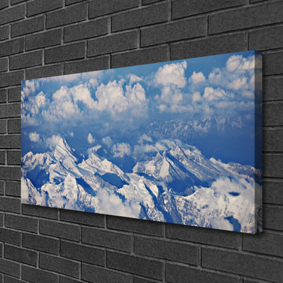 Quadro su tela Paesaggio di nuvole di montagna