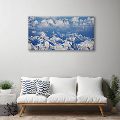 Quadro su tela Paesaggio di nuvole di montagna