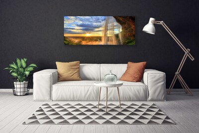 Stampa quadro su tela Paesaggio della cascata