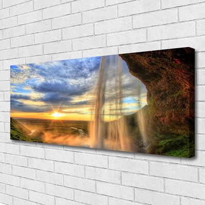 Stampa quadro su tela Paesaggio della cascata
