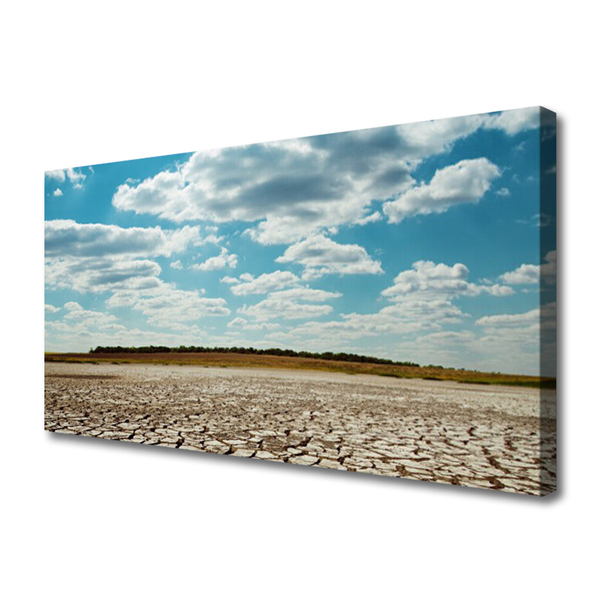 Quadro su tela Paesaggio di sabbia del deserto