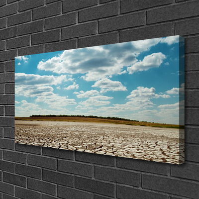 Quadro su tela Paesaggio di sabbia del deserto