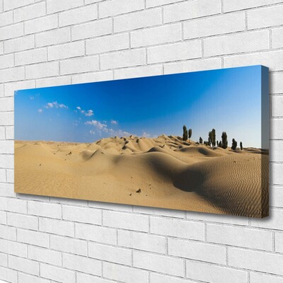 Quadro stampa su tela Paesaggio di sabbia del deserto