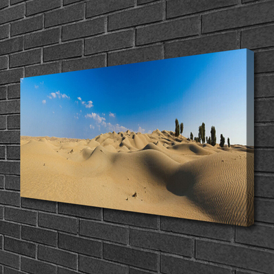 Quadro stampa su tela Paesaggio di sabbia del deserto