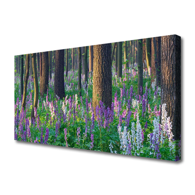 Quadro su tela Natura dei fiori della foresta