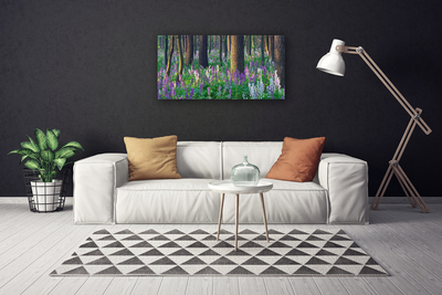 Quadro su tela Natura dei fiori della foresta