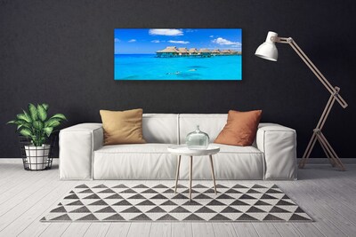 Quadro su tela Acqua di architettura del mare