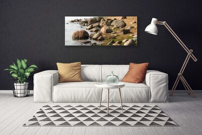 Foto quadro su tela Paesaggio della costa del mare