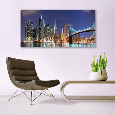 Quadro su tela Architettura della città del ponte