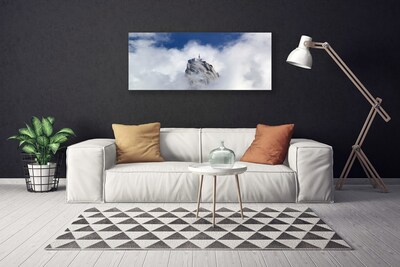 Quadro su tela Paesaggio di nuvole di montagna