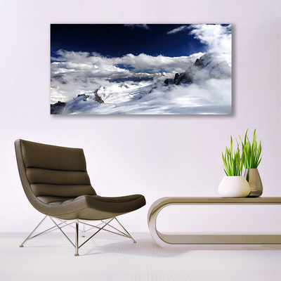 Quadro su tela Paesaggio di nuvole di montagna