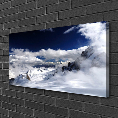 Quadro su tela Paesaggio di nuvole di montagna