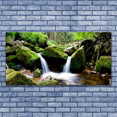 Quadro su tela Cascata di roccia naturale