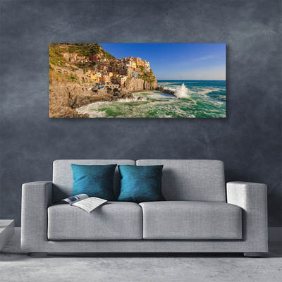 Foto quadro su tela Paesaggio di montagna del mare