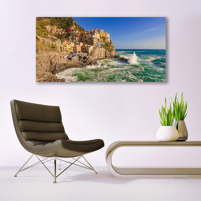 Foto quadro su tela Paesaggio di montagna del mare