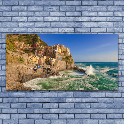 Foto quadro su tela Paesaggio di montagna del mare