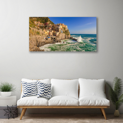 Foto quadro su tela Paesaggio di montagna del mare