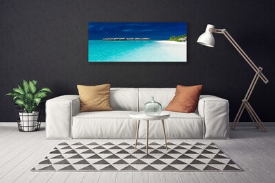 Quadro su tela Paesaggio della spiaggia del mare